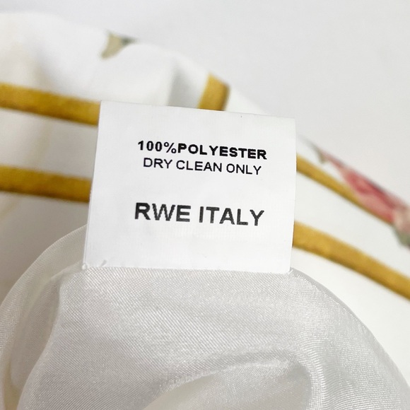 Thakoon Runway Birdcage Print Silk Duchesse Halter Dress Size 2 Yellow Multi - Picture 8 of 11